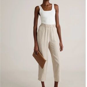 Quince 100% European Linen Pants Sand. Size XL.